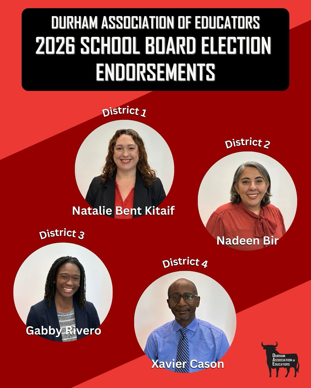 Endorsed by the Durham Association of Educators